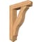 Ekena Millwork Funston Arts and Crafts Smooth Bracket w/ Offset Brace, Western Red Cedar, 7 1/2"W x 32"D x 44"H BKT0806X32X44FST03SWR - alternate 1